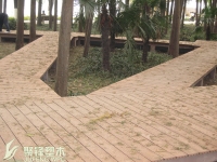 江苏南京玄武湖公园塑木栈道